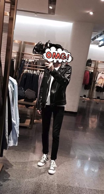 ÁO LEATHER BIKER JACKET