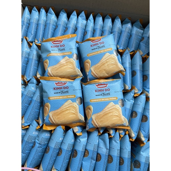 COMBO 10 BÁNH MỲ SANDWICH BƠ ĐẬU PHỘNG KINH ĐÔ 40G