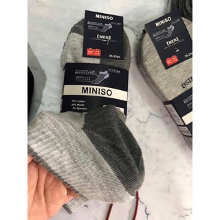 Set 10 tất ( vớ ) Miniso cổ ngắn Nhật Bản