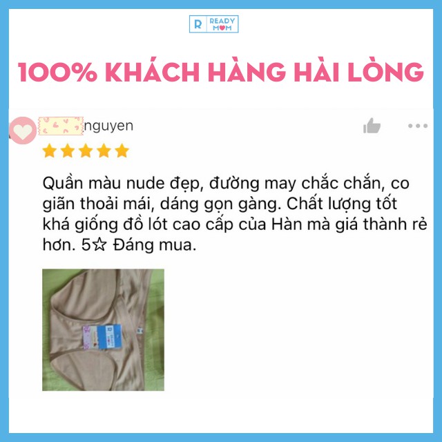 Quần Lót Bầu| Quần Lót Sau Sinh Cạp Chéo| Hàng Việt Nam| Vải Cotton Cao Cấp| Mềm| Sang Trọng| An Toàn| RM02 ReadyMom | BigBuy360 - bigbuy360.vn