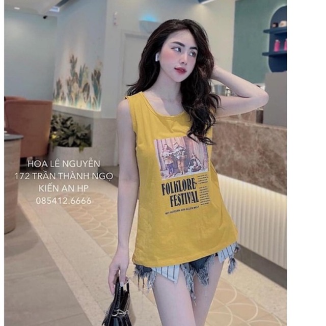 Set 3 áo phông ba lỗ sát nách in hình siêu hot ql yy kn pl