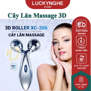 Cây lăn massage mặt 3d giúp thon gọn nâng cơ mặt cây lăn massage 3d hàn quốc