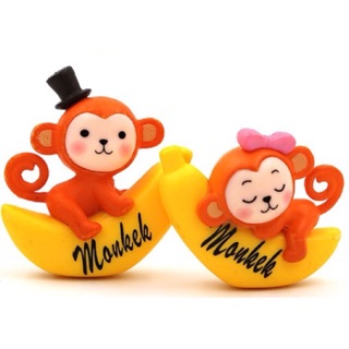 Móc khoá đôi khỉ con.