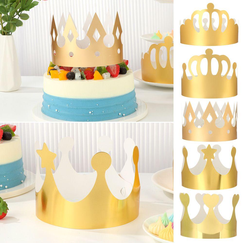 Lakamier Mũ Giấy Vương Miện Công Chúa Hoàng Tử Bé Màu Đồng Trang Trí Không Khí Cho Bữa Tiệc Aldult Prince