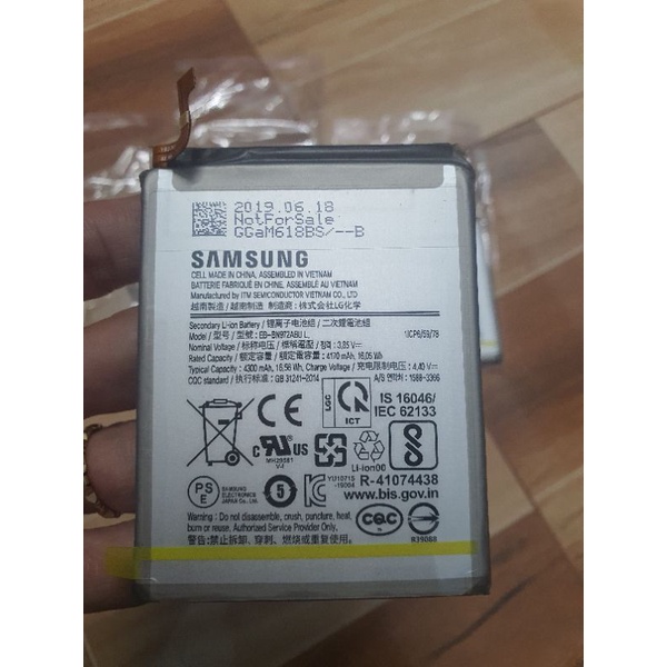 Pin samsung note 10 plus EB BN972ABU zin công ty có bảo hành