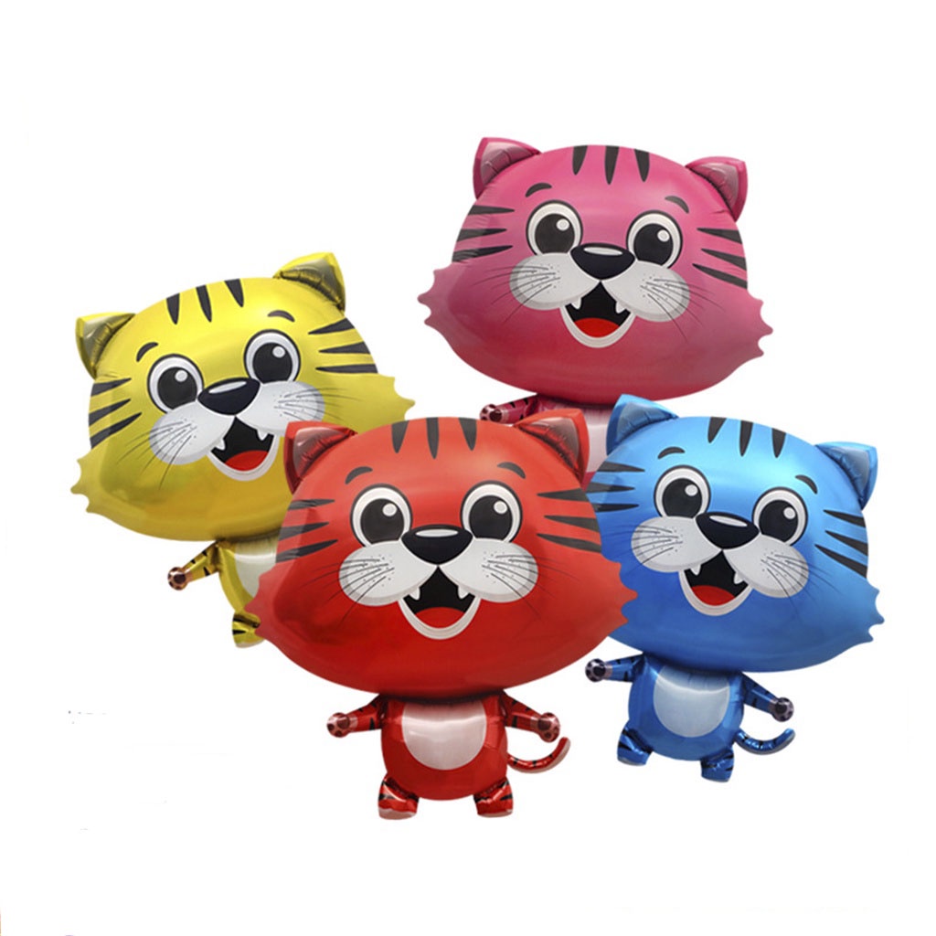 (CỠ TO) Bong Bóng Hình Con Hổ Trang Trí Sinh Nhật Tiệc Tùng