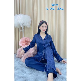 bộ lụa gấm quần dai tay dài size xl(56_65kg)