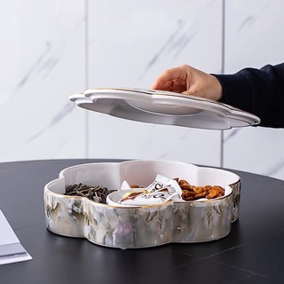 (Có sẵn ) Khay mứt sứ vân đá cao cấp