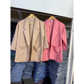 ÁO BLAZER TRƠN - ÁO VEST 1 CÚC BASIC 4 MÀU