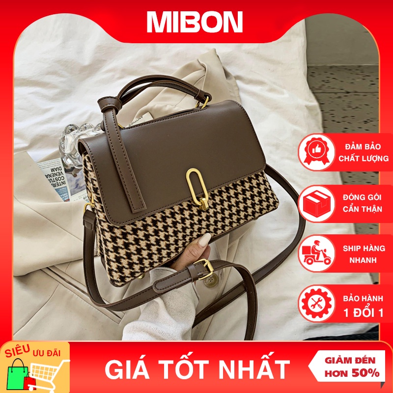 Túi xách nữ đeo chéo, túi đeo chéo nữ đẹp nhà Mibon thời trang sang trọng Mb02
