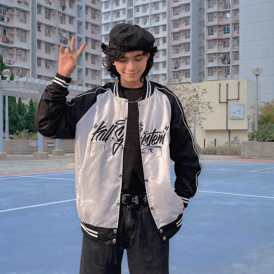 Áo Khoác Dù Unisex 2 Lớp Kiểu Bomber in Chữ Kiểu Dáng Năng Động Trẻ Trung TP19 [NewUnisex]