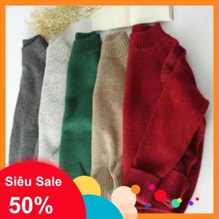 -Áo len tay lật cổ 3p.
