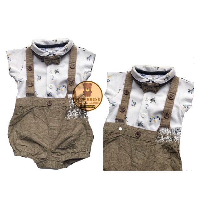 Set body yếm Next sz 3-24m