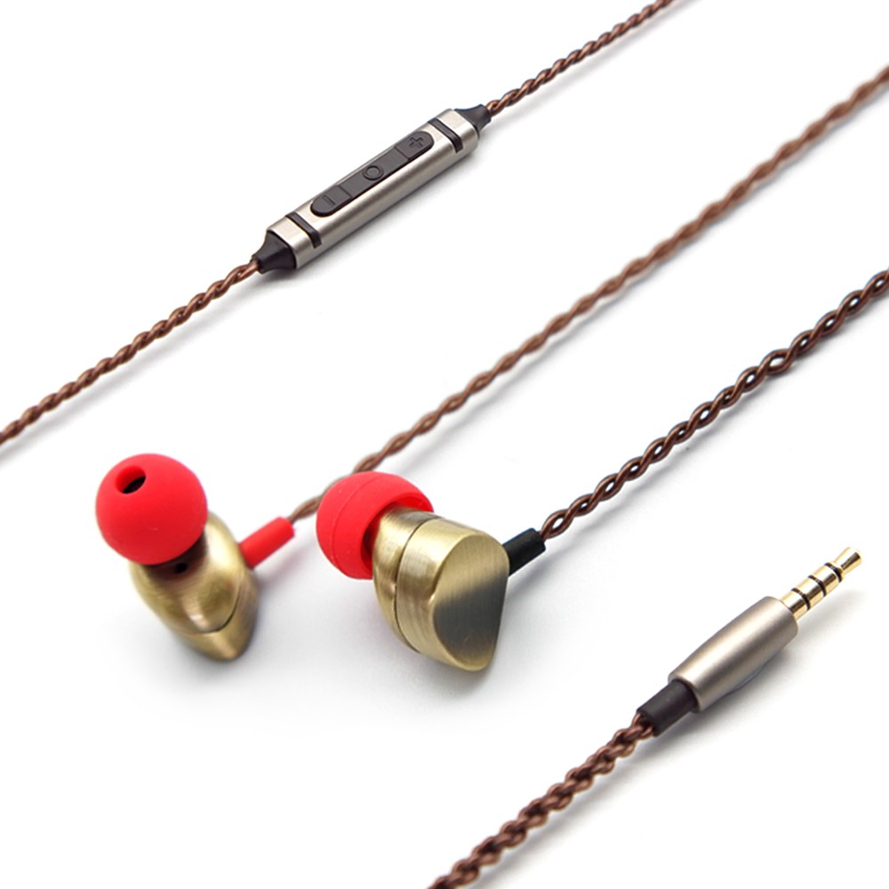 FAAEAL Crescent Metal Earphone In-Ear Hifi Earphones for Xiaomi Huawei Smartphone Music Earbuds