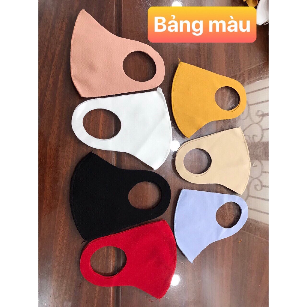 Khẩu trang vải mềm ôm mặt dùng được cho cả trẻ em và người lớn