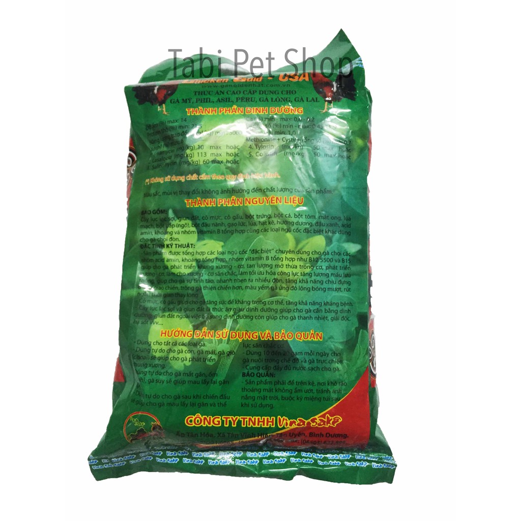 [Hàng Cao Cấp] Thức Ăn Gà Mỹ, Peru, Phil, Asil, Gà Lông, Gà Lai Chicken Gold 2kg - Công Nghệ Mỹ [GÀ XANH LÁ]