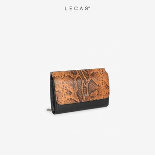 Clutch Ví Nữ Da Thật LECAS Có Nắp QUINN