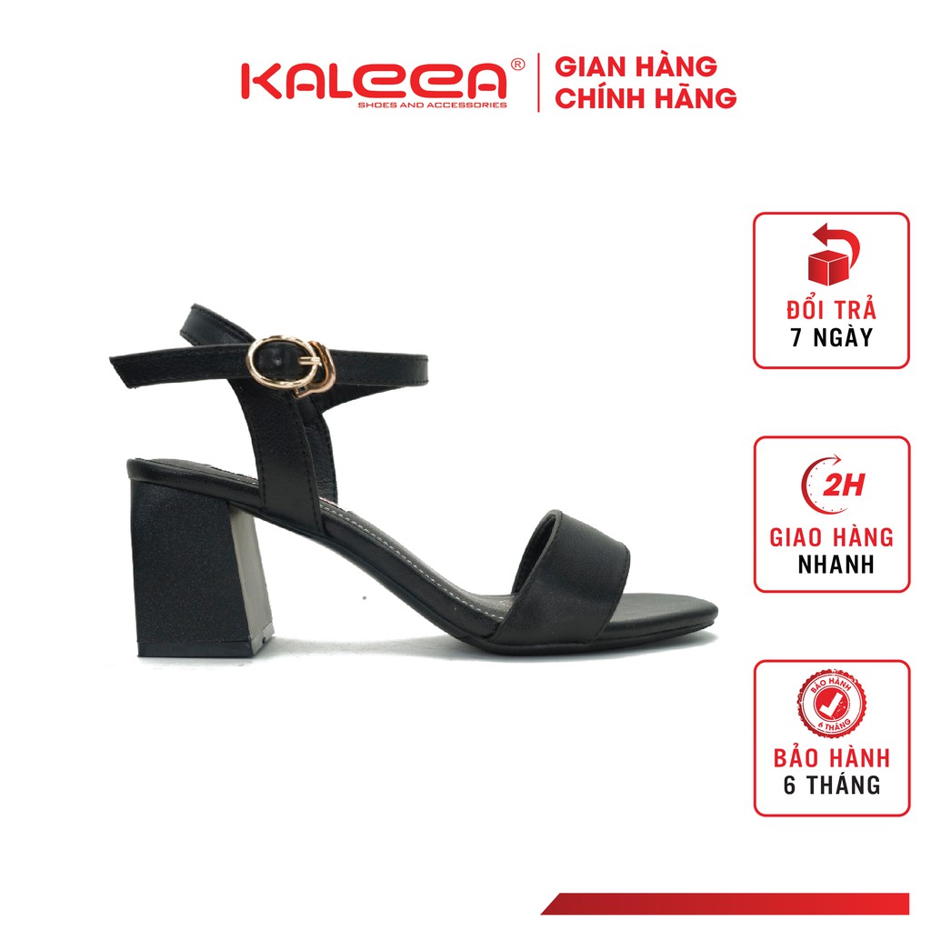 Giày Sandal Nữ KALEEA BK5078 - Thiết Kế Gót Trụ Vuông Cao 5 Phân Mũi Vuông