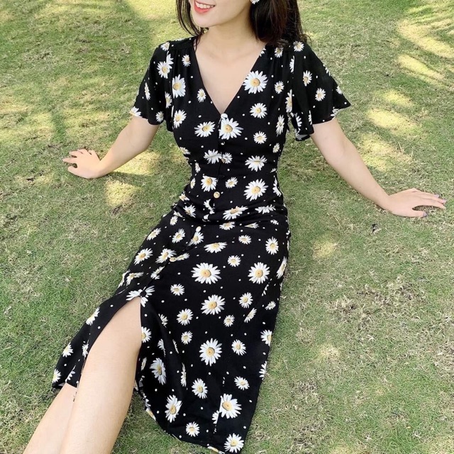 Đầm cúc suông #bigsize 60kg-90kg