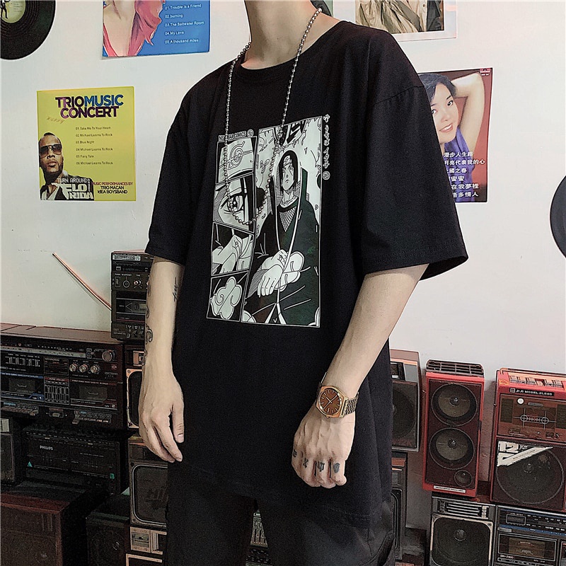 Áo thun tay lỡ form rộng Uchiha Itachi, Áo phông unisex Tiger.86 AFR263
