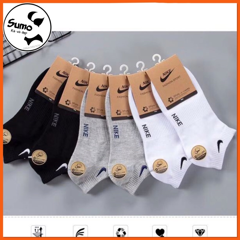 Tất/ vớ nam ngắn cổ cao cấp, chất cotton thấm hút mồ hôi, ngăn ngừa hôi chân.