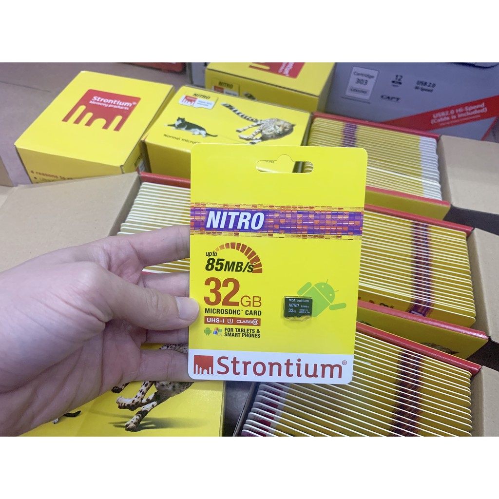 Thẻ nhớ Micro SD Strontium 32GB Class10 - 85MB/s- Chính Hãng