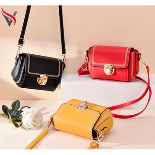 Túi Xách Nữ Mini Khóa Bấm Thời Trang Đi Chơi Siêu Xinh Phong Cách Hàn Quốc