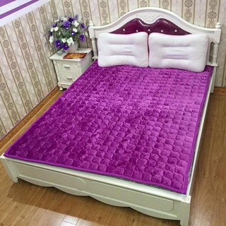 Thảm nỉ nhung trải giường, đệm,sàn 1m6x2m màu tím huế