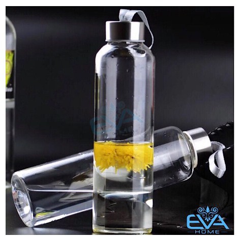 Bình Đựng Nước Thủy Tinh Có Dây Xách 300ml và 500ml