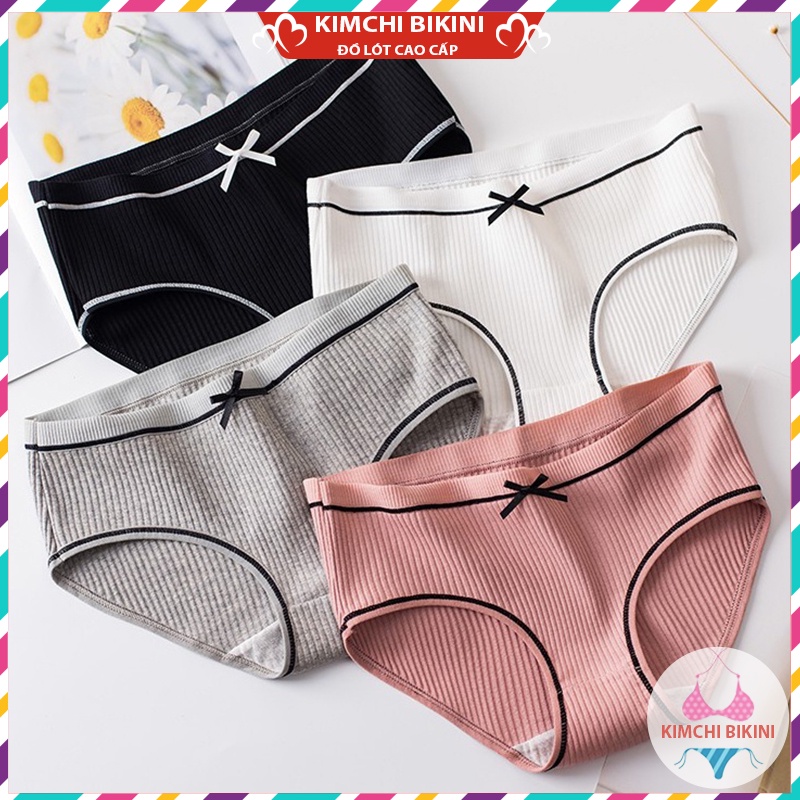 Quần xì nữ vải mềm gân tăm ôm bụng nâng mông KIMCHIBIKINI quần sịp nữ co giãn 4 chiều mặc thoải mái thoáng mát QL022