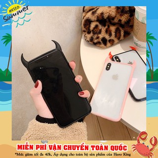 Ốp Lưng Điện Thoại Phối Sừng Ác Quỷ Thời Trang Dành Cho Iphone 6/ 6s/ 6s Plus/ 7Plus/ X/ Xs Max