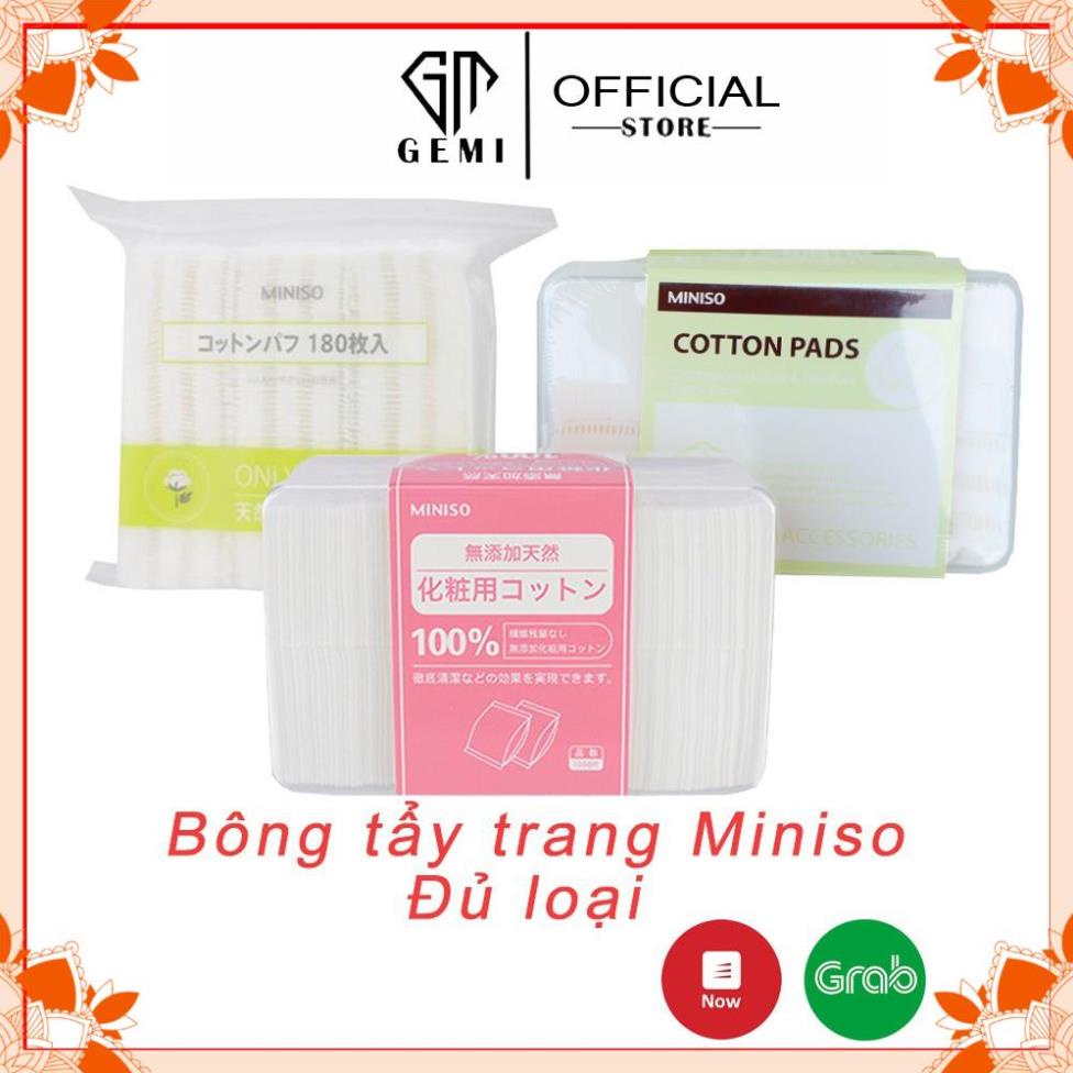 Bông Tẩy Trang 😍NEW😍 Bông Tẩy Trang MINISO Nhật Bản - Hộp 1000 Miếng