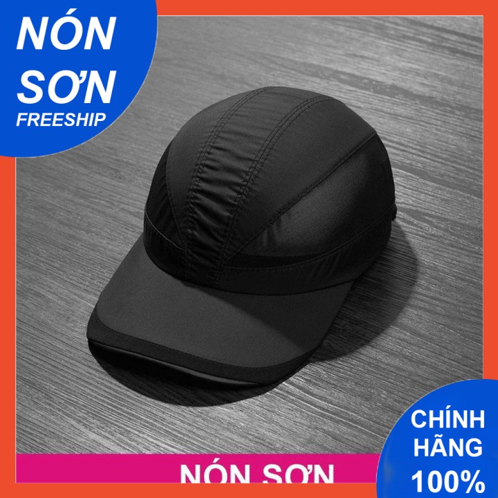 Mũ Lưỡi Trai Nón Sơn Vải Dù Đen Vá Lưới Chính Hãng Hàng Chuẩn Tem 7 Màu Thời Trang Cao Cấp Mới 2023