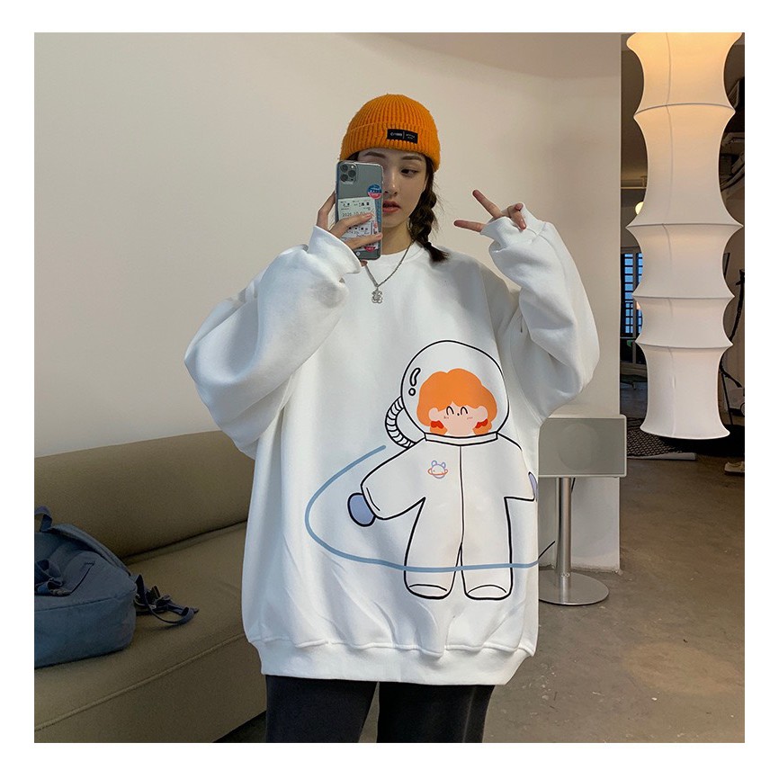 Áo sweater,áo nỉ hình mặt người form rộng nam nữ mặc cực đẹp | BigBuy360 - bigbuy360.vn