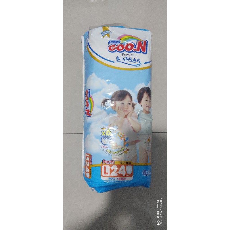 Tã dán Goon premium size L24 miếng cho bé 9-14kg
