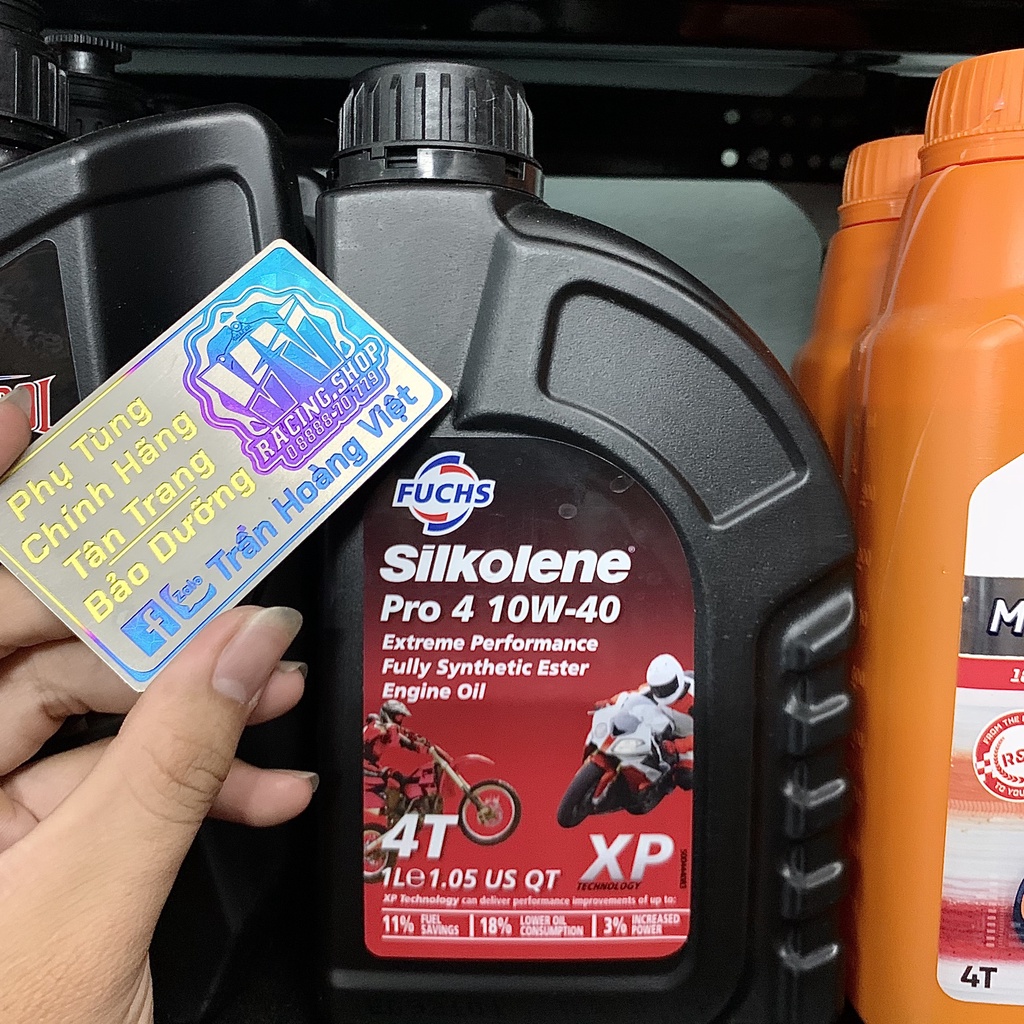 Nhớt Fuchs Silkolene Pro 4 10W40 Full Tổng Hợp Chính Hãng