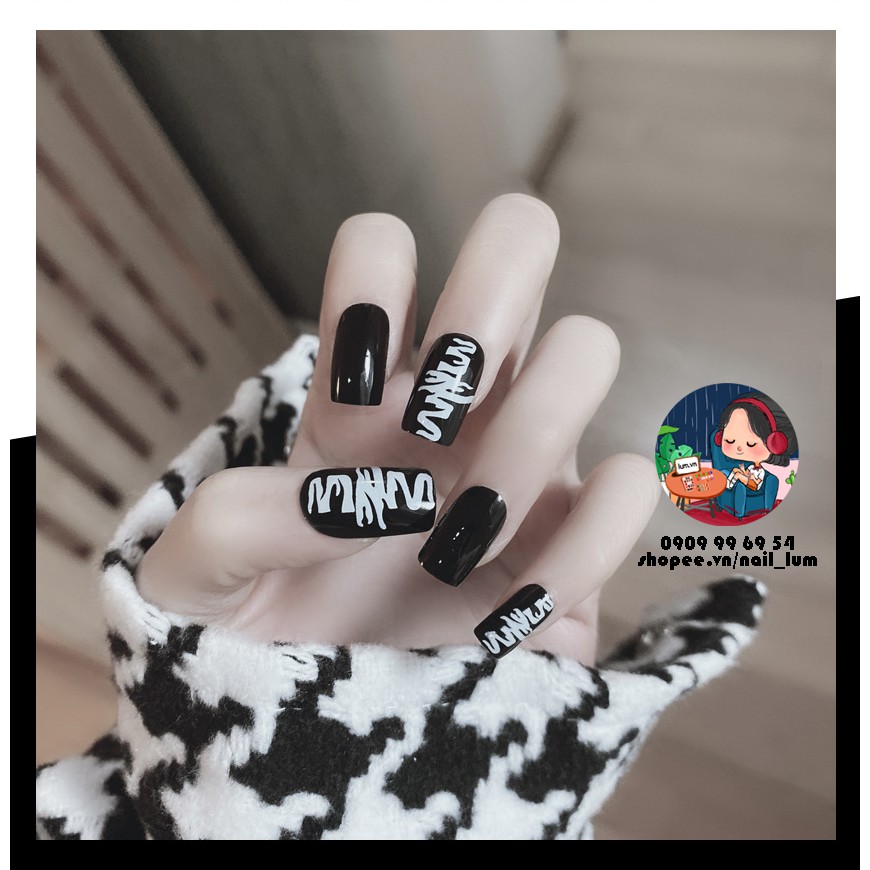 Móng Giả - Nail Dài - Hoa Văn [Sẵn Keo - Đóng Hộp 24 Mẫu Đủ Size]
