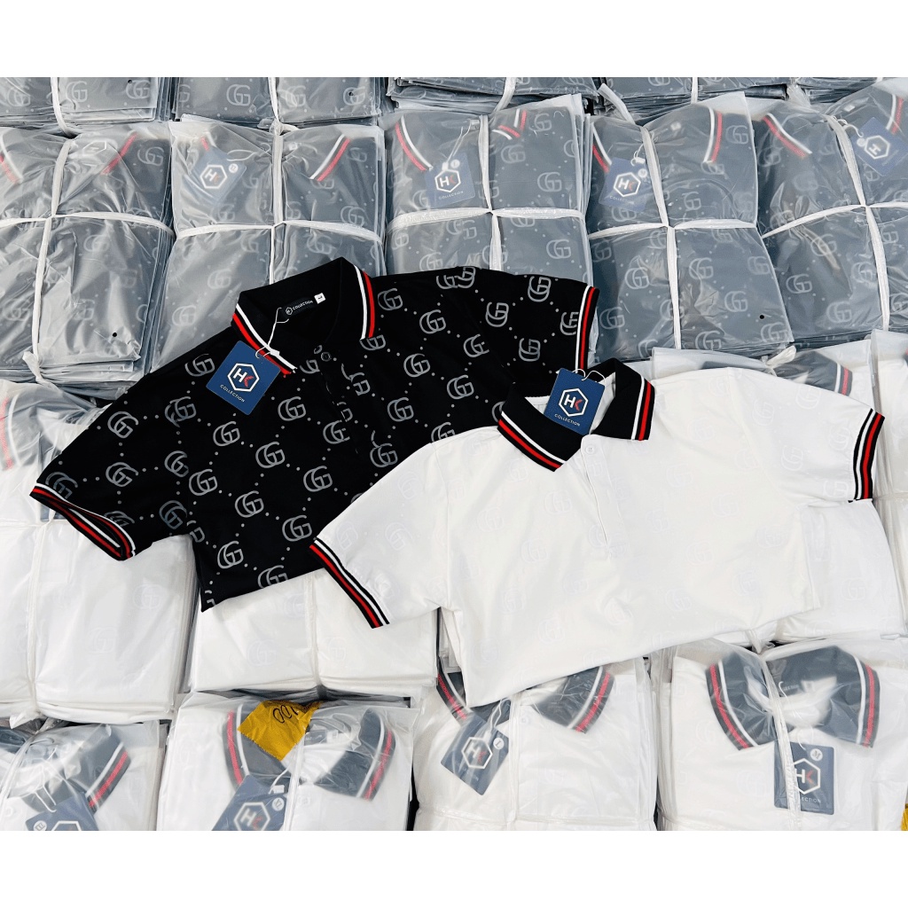 (HCM) ÁO THUN NAM CỔ BẺ TAY NGẮN THỜI TRANG LUXURY - HOTTREND SANG TRỌNG TÔN DÁNG CHO CÁC ANH EM KME FASHION