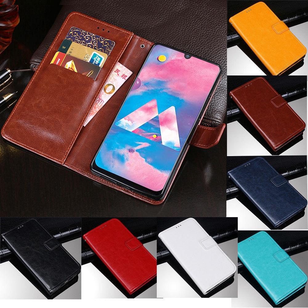 Bao da có nắp lật trơn màu cho máy Samsung Galaxy M30 M20 M10