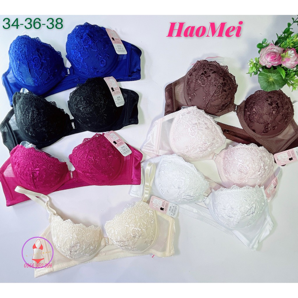 [Size 36-38] Áo ngực cài trước mút mỏng có gọng cao cấp cup A HM737