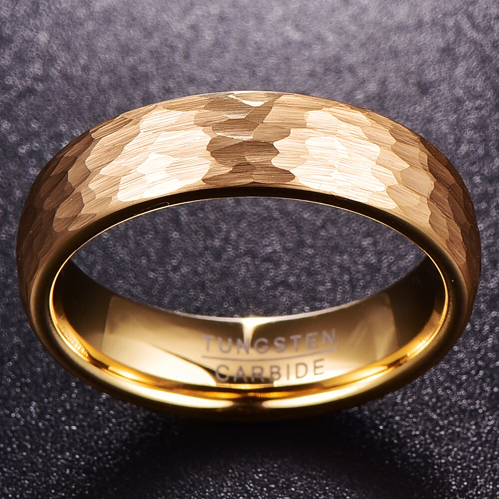 Nhẫn Đính Hôn Mạ Vàng 18k 100% 6mm Kích Thước 5-12