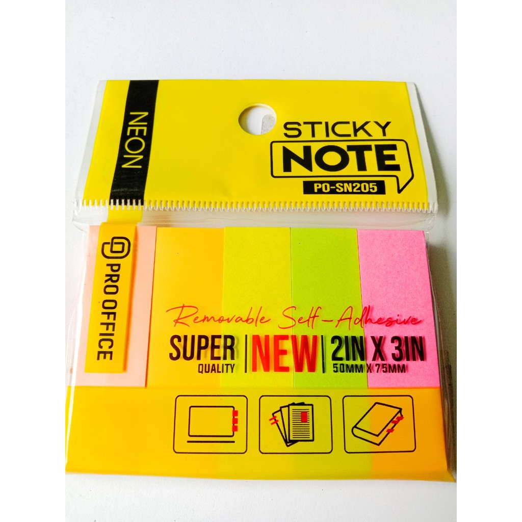 Giấy Note 80 Tờ Đơn Và Màu 75 x 50 mm