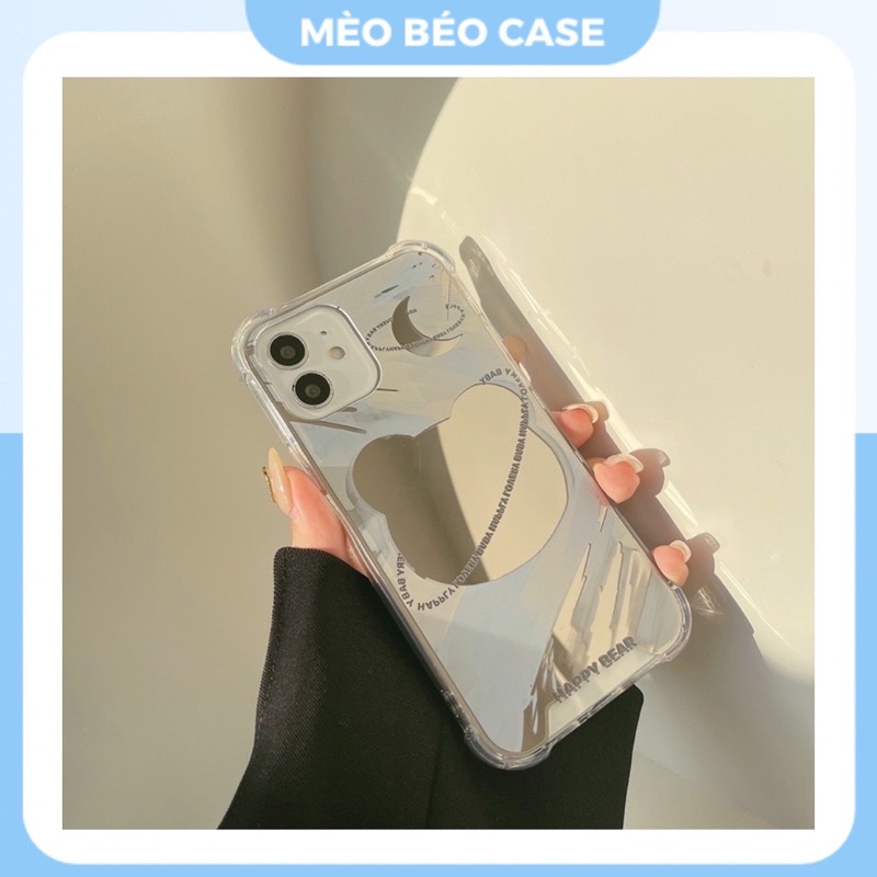 (SIÊU RẺ) Ốp lưng iphone gương gấu Happy 6/6plus/6s/6splus/7/7plus/8/8plus/x/xr/xs/11/12/13/pro/max/plus/promax