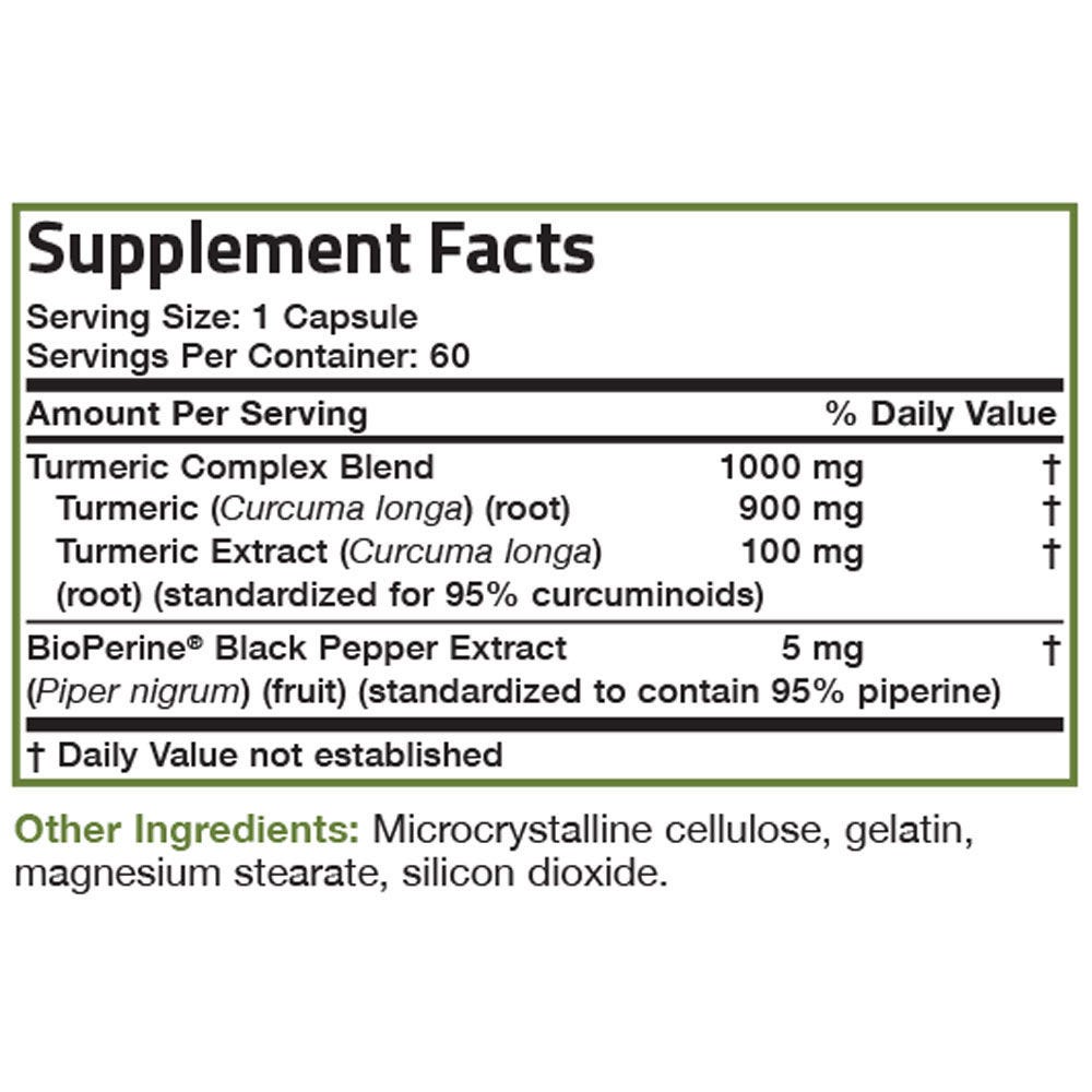 Organic Vitamin Turmeric Curcumin Extract - 60/120 viên Mỹ - Nano nghệ hỗ trợ viêm loét dạ dày, bổ xương khớp
