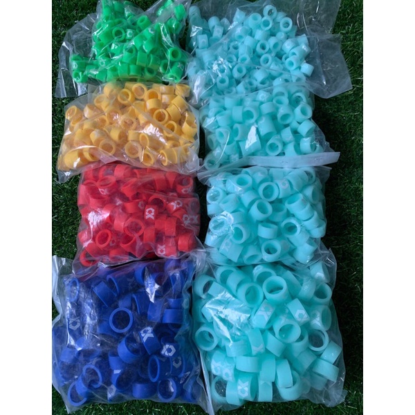 Nhẫn Chống trơn trượt cần câu Silicon Cao cấp: dạ quang và màu