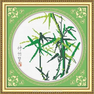 Tranh Thêu Chữ Thập Cây Trúc Mời Gọi 36230 (KHÁCH TỰ THÊU) KT:38X38CM