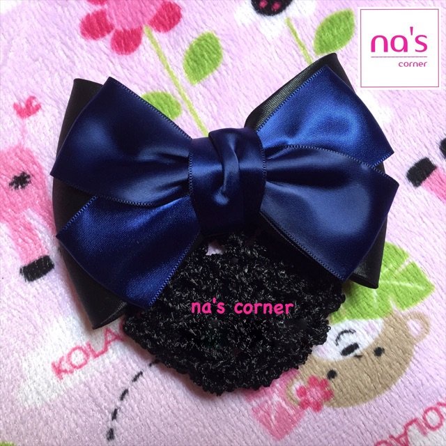 Kẹp lưới bới tóc búi tóc hoạ tiết cao cấp (15)