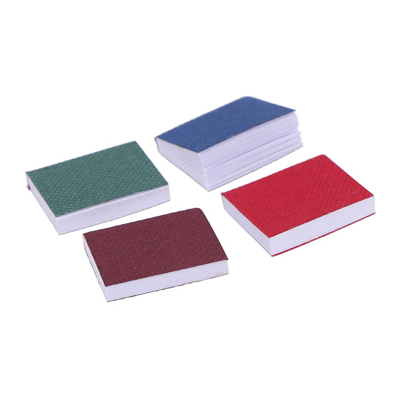 Bộ 4 Cuốn Sách mini Tỉ Lệ 1 / 12 Xinh Xắn Dành Cho Nhà Búp Bê