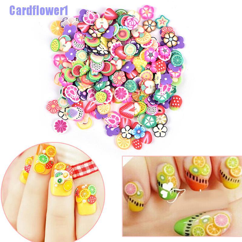 [Hàng mới về] Set 250 sticker đất sét polymer trang trí móng xinh xắn