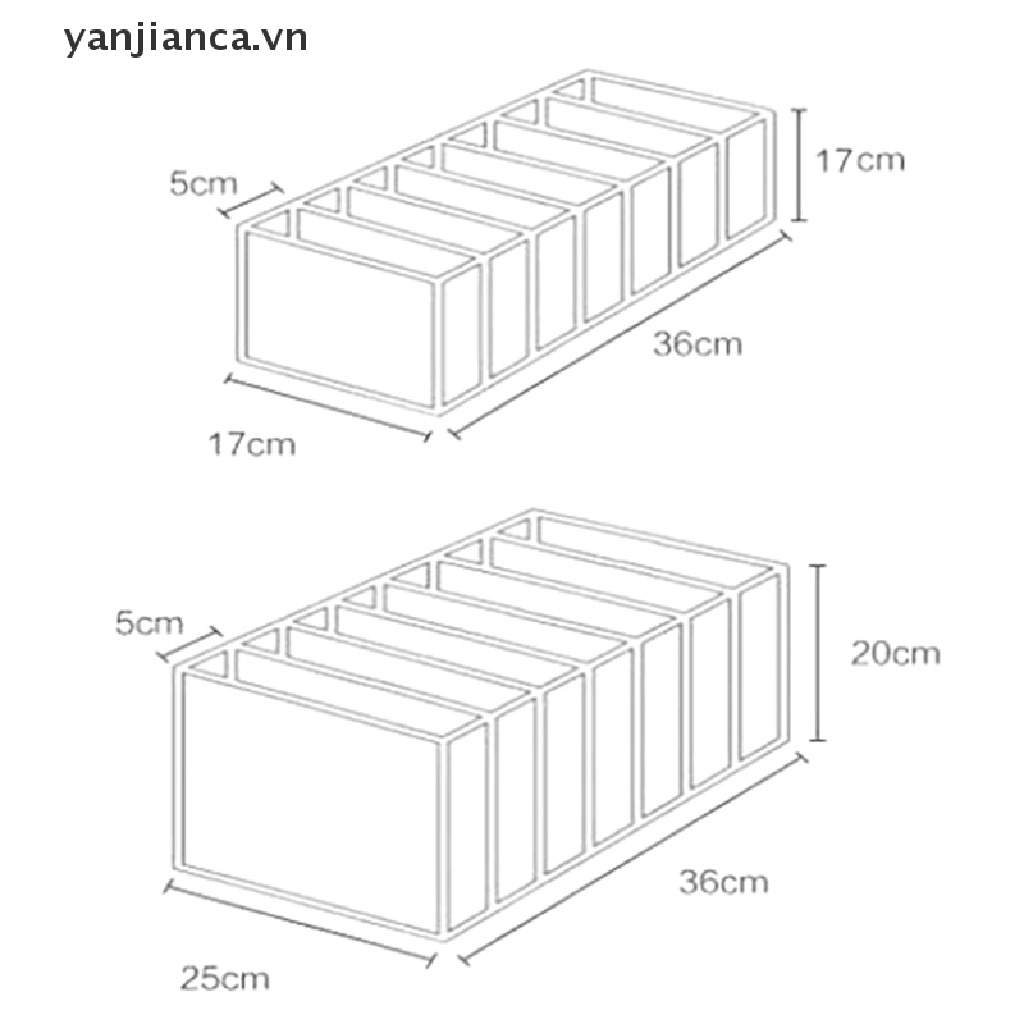 Hộp Đựng Đồ Dùng Chia Ngăn Bằng Vải Jean Phối Lưới Tiện Dụng Cho Gia Đình
